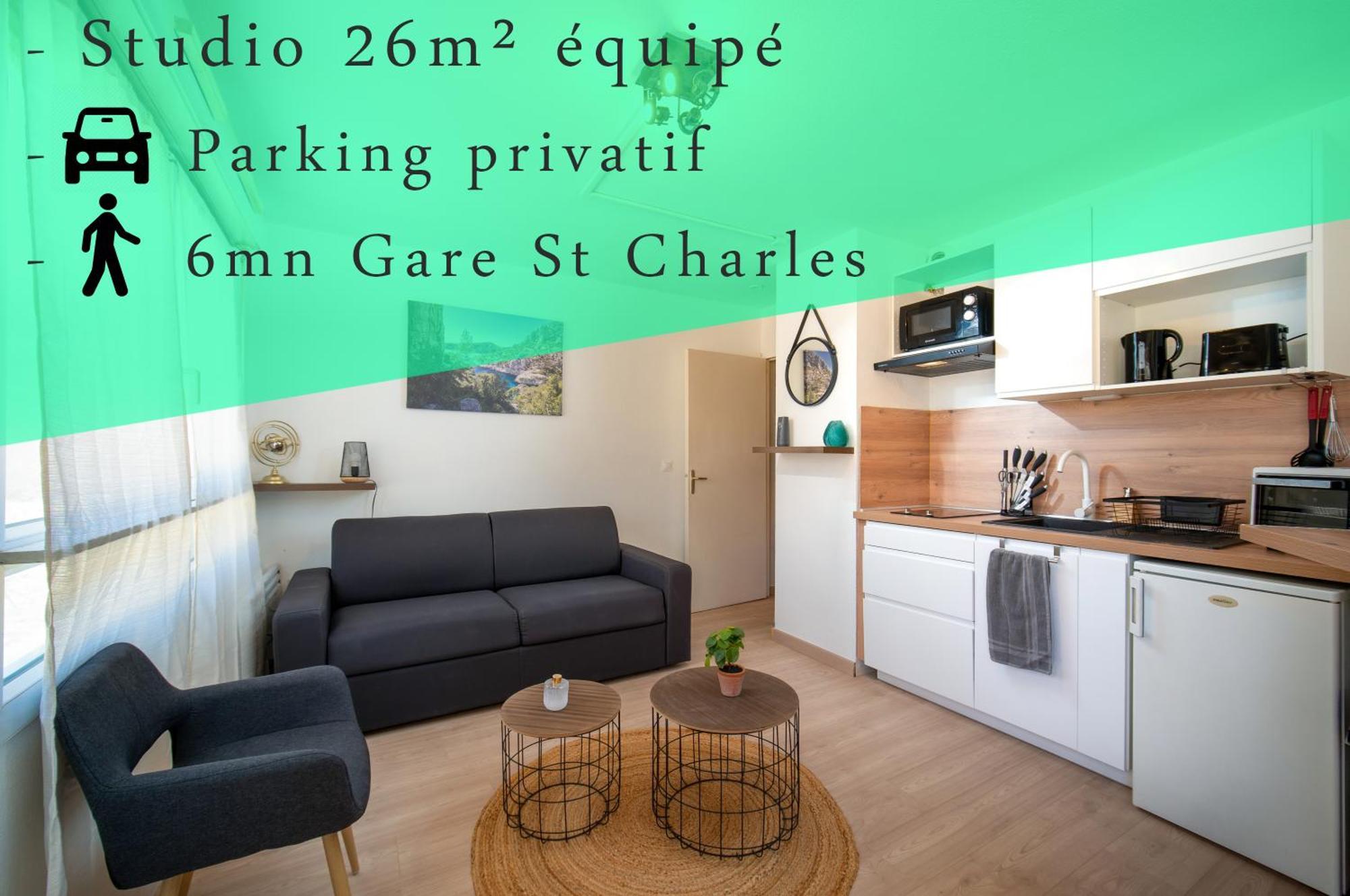 Appartement Climatise Avec Parking A 6Min A Pied De La Gare St Charles Μασσαλία Εξωτερικό φωτογραφία